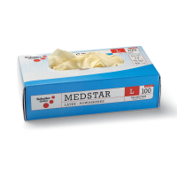 Medstar PF latex disposable gloves