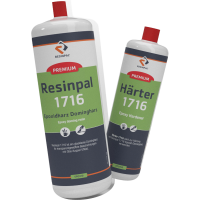 1 kg Crystal Clear Doming Resin Resinpal 1716 + 0,43 kg Hardener